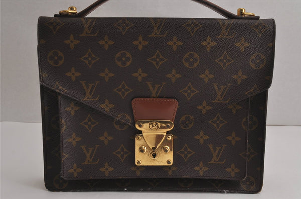 Authentic Louis Vuitton Monogram Monceau 2Way Shoulder Hand Bag M51185 LV  6763J