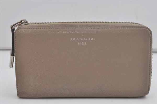 Authentic Louis Vuitton Parnassea Portefeuille Comet Wallet M60147 Beige 6764I