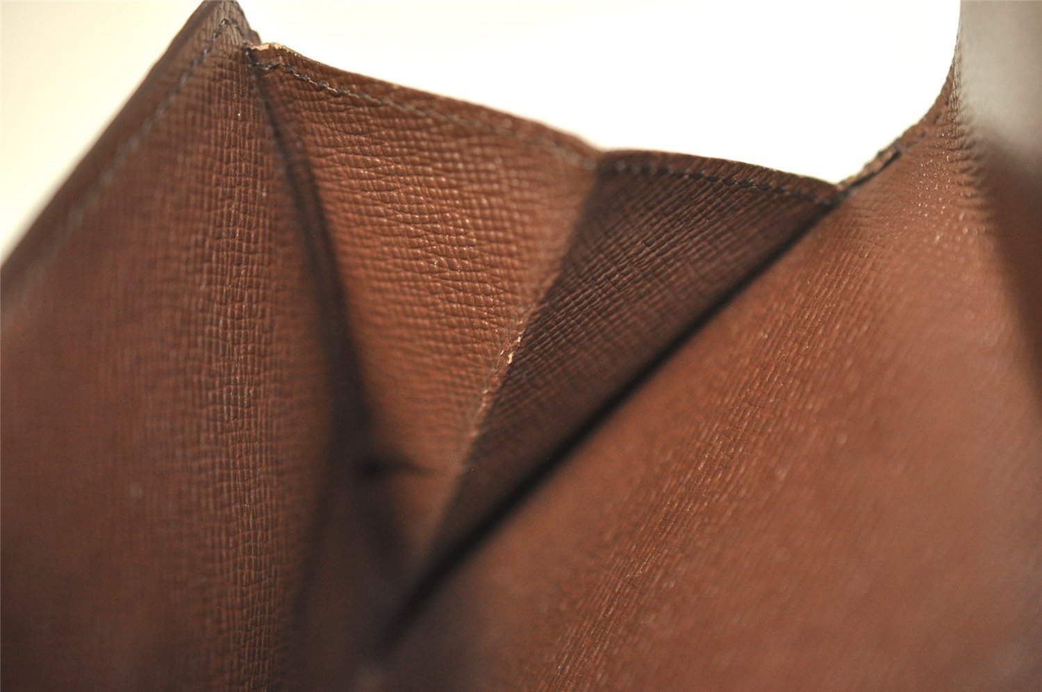 Auth Louis Vuitton Damier Porte Monnaie Billet Carte Credit N61652 Wallet 6766I