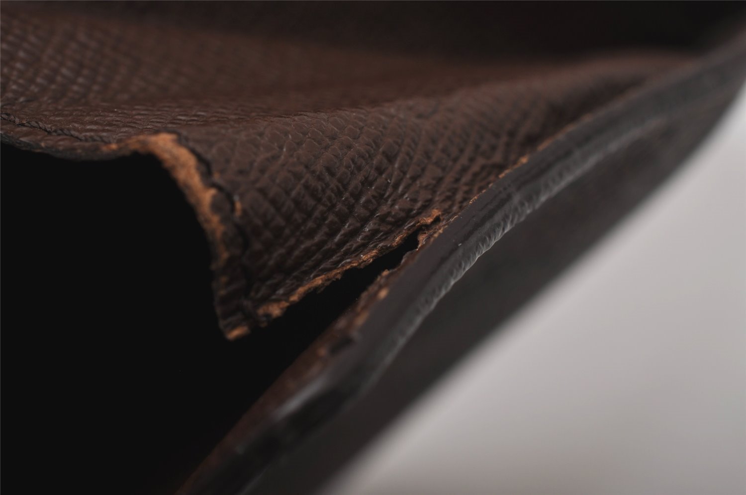 Auth Louis Vuitton Damier Porte Monnaie Billet Carte Credit N61652 Wallet 6766I