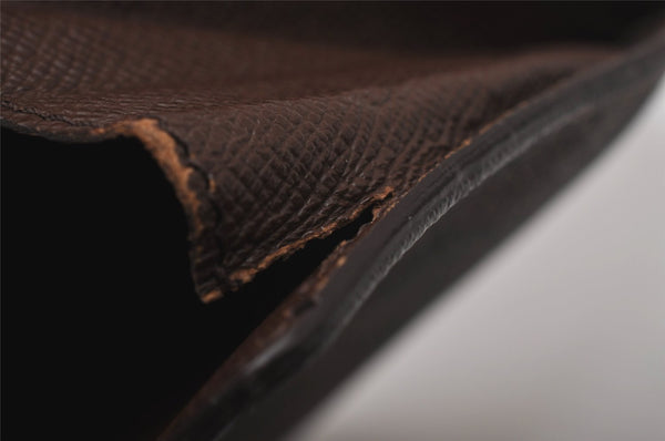 Auth Louis Vuitton Damier Porte Monnaie Billet Carte Credit N61652 Wallet 6766I