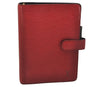 Authentic Louis Vuitton Epi Agenda MM Notebook Cover Red R20047 LV 6766J