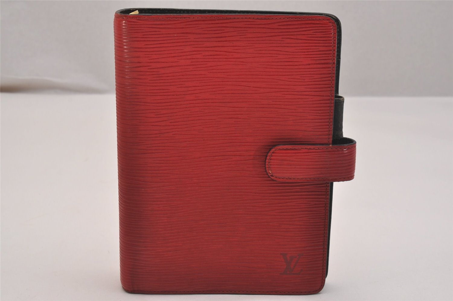 Authentic Louis Vuitton Epi Agenda MM Notebook Cover Red R20047 LV 6766J