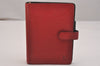Authentic Louis Vuitton Epi Agenda MM Notebook Cover Red R20047 LV 6766J