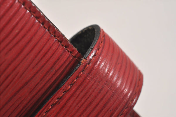 Authentic Louis Vuitton Epi Agenda MM Notebook Cover Red R20047 LV 6766J