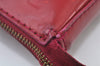 Authentic Louis Vuitton Vernis Pochette Accessoires Pouch Red M91577 LV 6767I