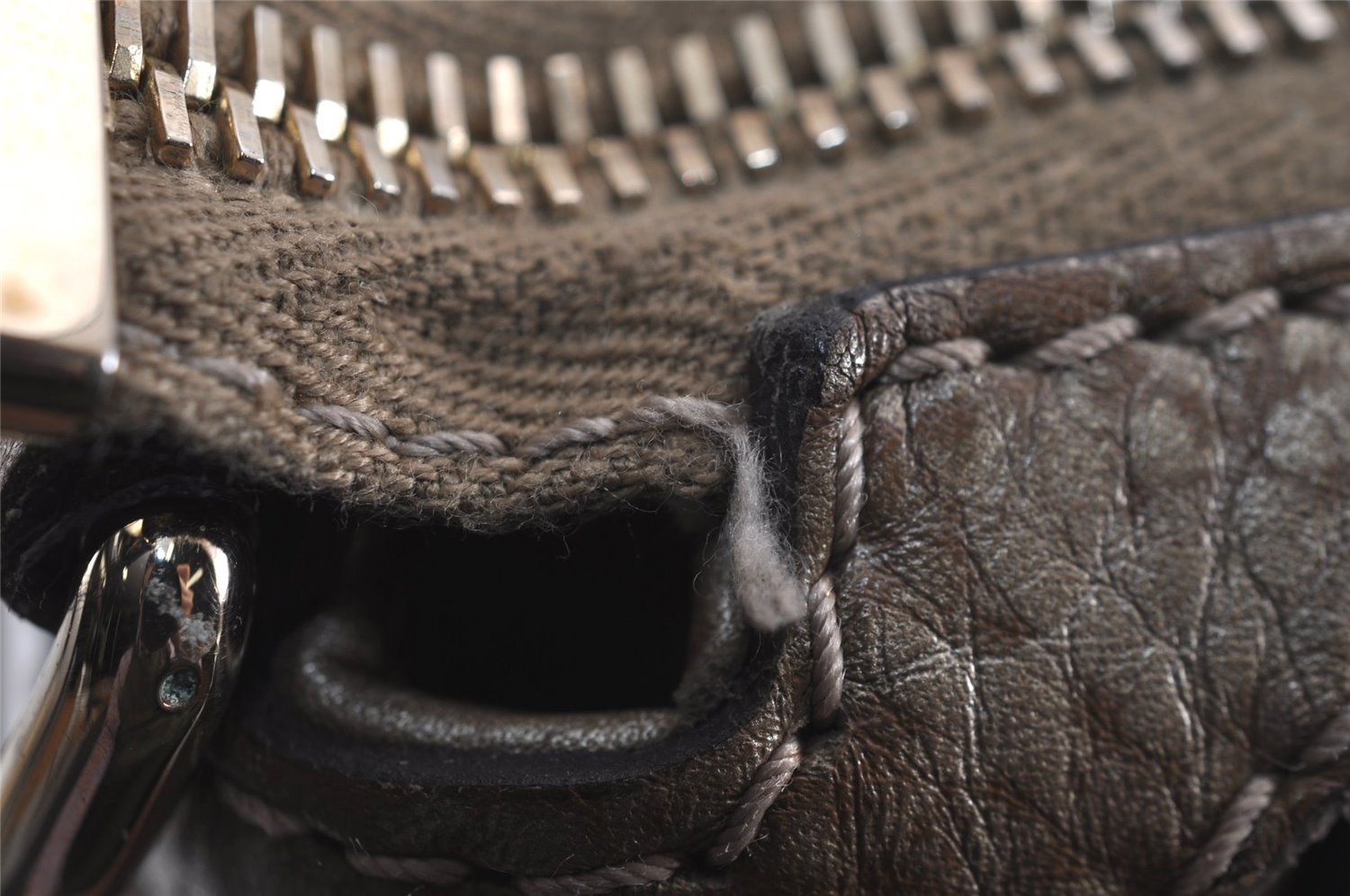 Authentic GUCCI Bamboo Bella Tassel 2Way Hand Bag Leather 282300 Gold 6768J