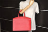 Authentic Louis Vuitton Epi Riviera Hand Bag Red M48187 LV Junk 6768K