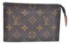 Authentic Louis Vuitton Monogram Poche Toilette 15 M47546 Cosmetics Pouch 6769I