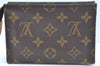Authentic Louis Vuitton Monogram Poche Toilette 15 M47546 Cosmetics Pouch 6769I