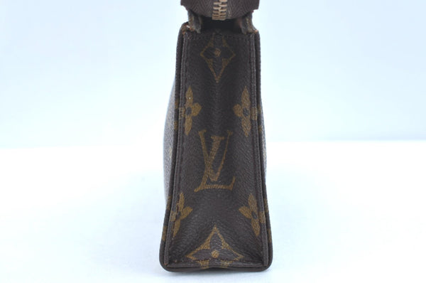 Authentic Louis Vuitton Monogram Poche Toilette 15 M47546 Cosmetics Pouch 6769I