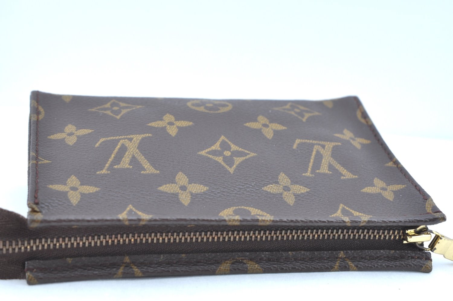 Authentic Louis Vuitton Monogram Poche Toilette 15 M47546 Cosmetics Pouch 6769I