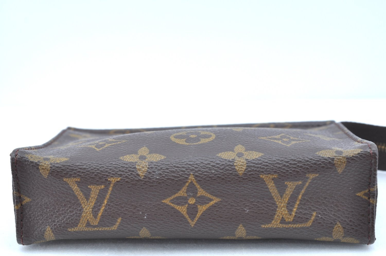 Authentic Louis Vuitton Monogram Poche Toilette 15 M47546 Cosmetics Pouch 6769I