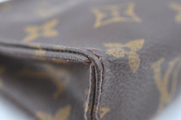 Authentic Louis Vuitton Monogram Poche Toilette 15 M47546 Cosmetics Pouch 6769I