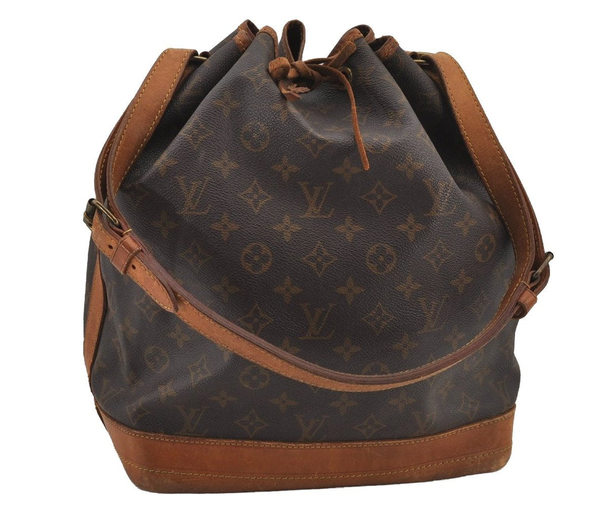 Authentic Louis Vuitton Monogram Noe Shoulder Drawstring Bag M42224 LV 6769J