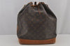 Authentic Louis Vuitton Monogram Noe Shoulder Drawstring Bag M42224 LV 6769J