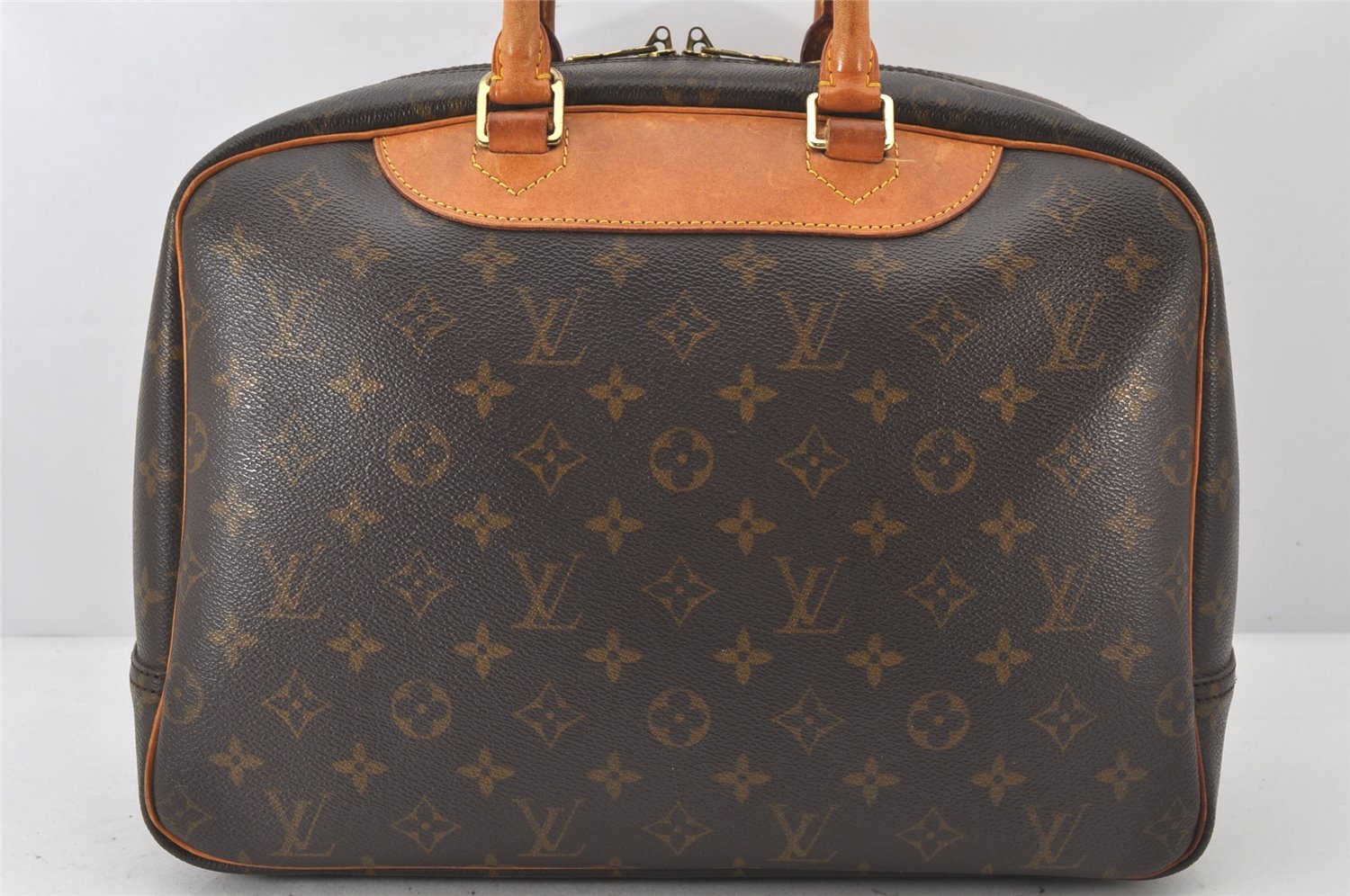 Authentic Louis Vuitton Monogram Deauville Hand Bag M47270 LV 6769K