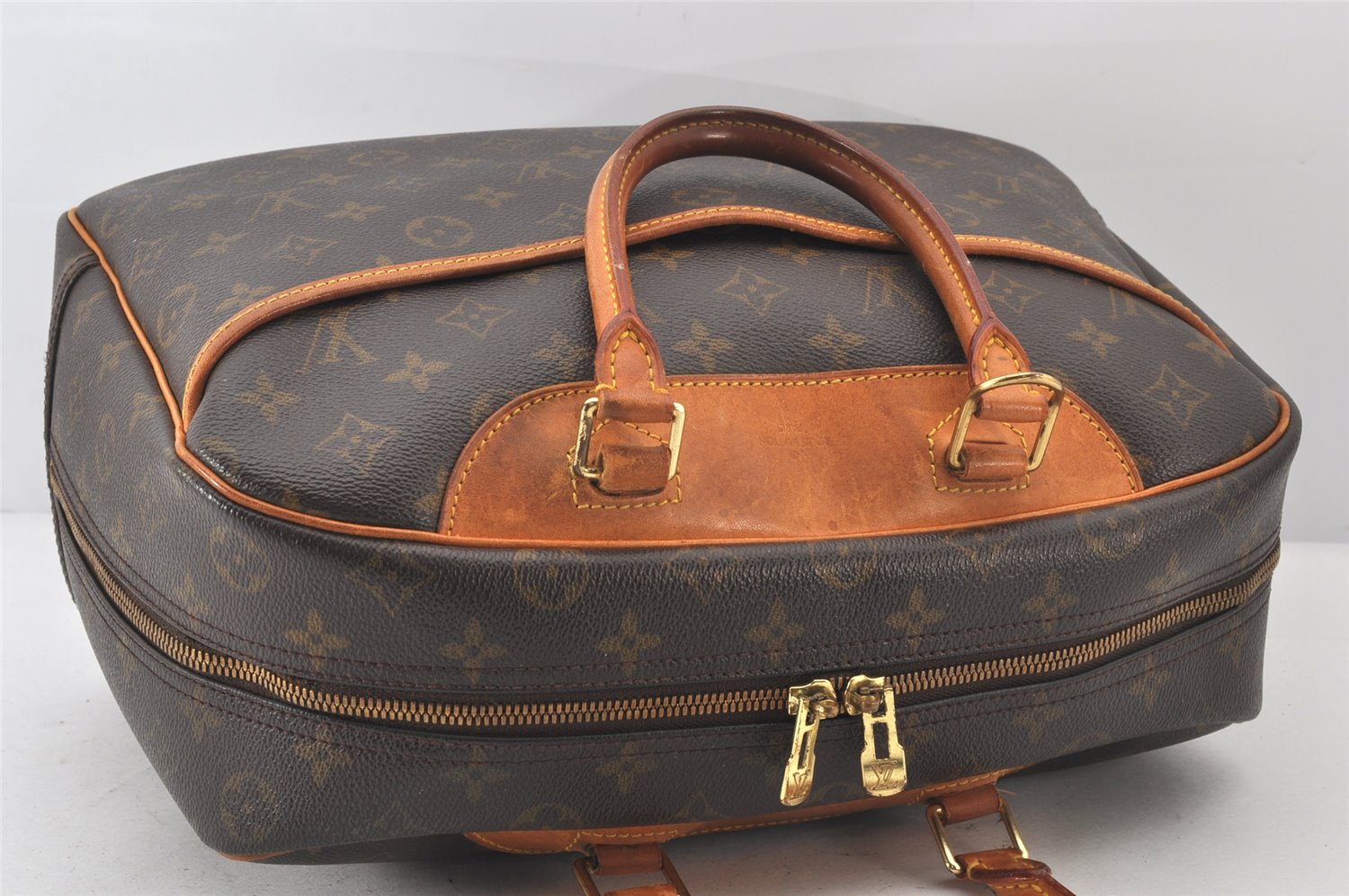 Authentic Louis Vuitton Monogram Deauville Hand Bag M47270 LV 6769K