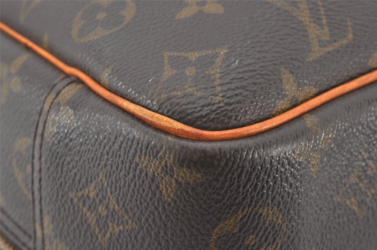 Authentic Louis Vuitton Monogram Deauville Hand Bag M47270 LV 6769K