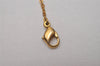 Authentic Christian Dior Gold Tone Rhinestone Chain Pendant Necklace CD 6772I