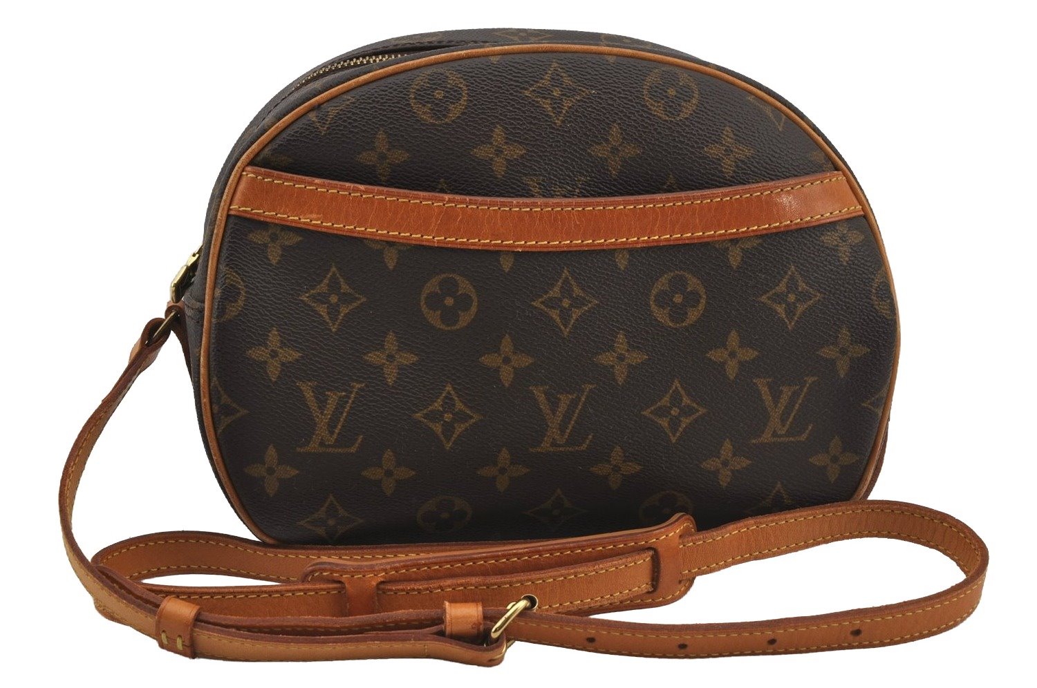 Authentic Louis Vuitton Monogram Blois Shoulder Cross Body Bag M51221 LV 6772J