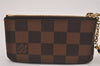 Authentic Louis Vuitton Damier Pochette Cles Coin Purse Case N62658 LV Box 6773J