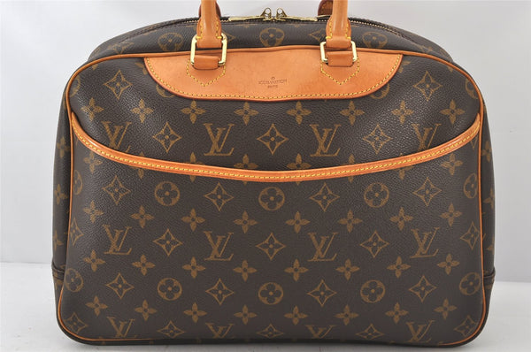 Authentic Louis Vuitton Monogram Deauville Hand Bag M47270 LV 6773K