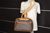 Authentic Louis Vuitton Monogram Deauville Hand Bag M47270 LV 6773K