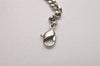 Authentic Christian Dior Silver Tone Chain Pendant Necklace CD 6774I