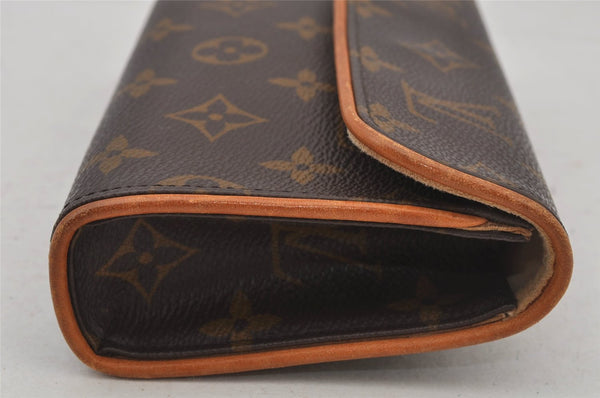 Auth Louis Vuitton Monogram Pochette Florentine Pouch Waist Bag M51855 LV 6774J