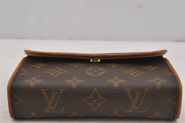 Auth Louis Vuitton Monogram Pochette Florentine Pouch Waist Bag M51855 LV 6774J
