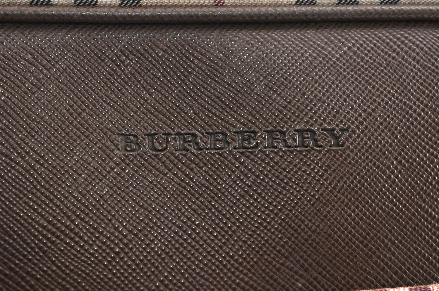 Authentic BURBERRY Nova Check Shoulder Cross Body Bag Canvas Leather Beige 6774K