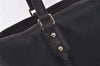 Authentic GUCCI Sherry Line Tote Bag GG Canvas Leather 139260 Black 6775K