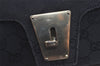 Authentic GUCCI Shoulder Hand Bag Purse GG Canvas Leather 90643 Black 6776J