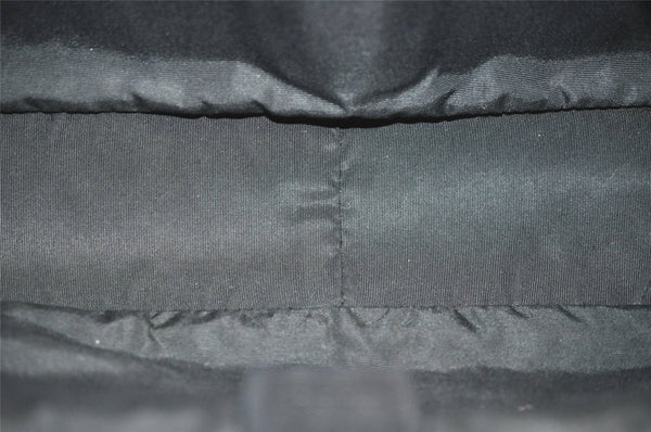 Authentic GUCCI Shoulder Hand Bag Purse GG Canvas Leather 90643 Black 6776J