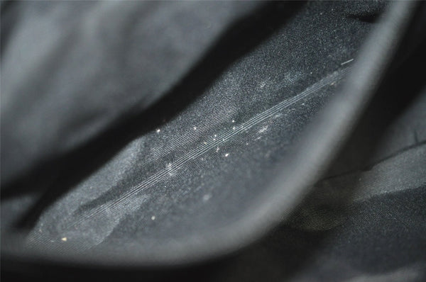 Authentic GUCCI Shoulder Hand Bag Purse GG Canvas Leather 90643 Black 6776J