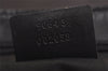 Authentic GUCCI Shoulder Hand Bag Purse GG Canvas Leather 90643 Black 6776J