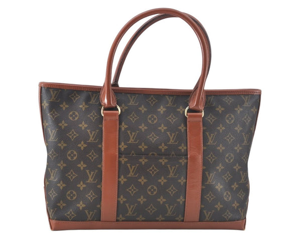 Auth Louis Vuitton Monogram Sac Weekend PM Vintage Tote Hand Bag M42425 LV 6777J