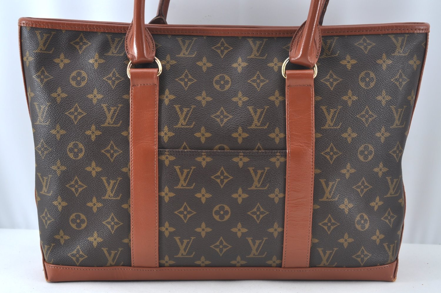 Auth Louis Vuitton Monogram Sac Weekend PM Vintage Tote Hand Bag M42425 LV 6777J