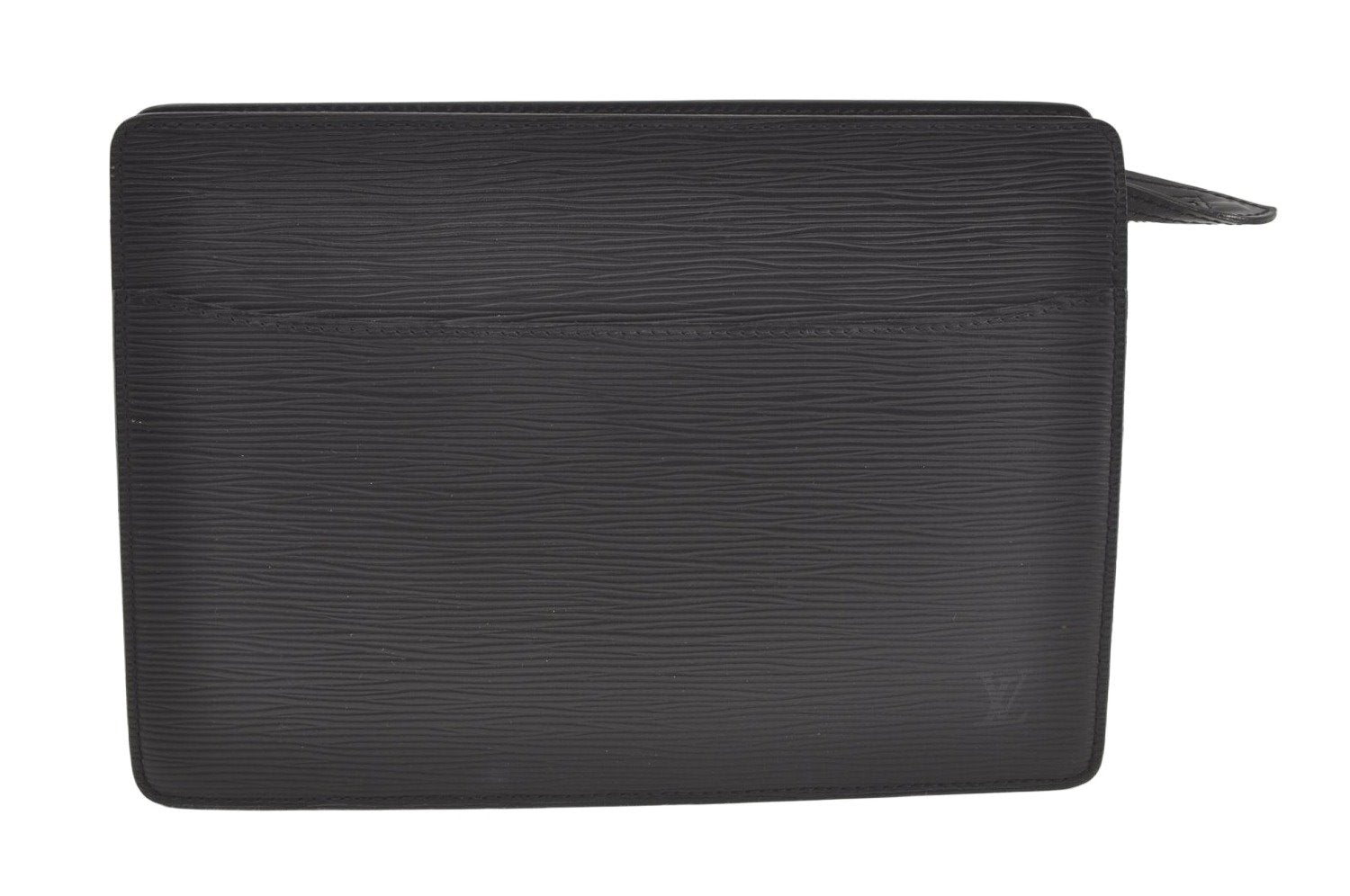 Authentic Louis Vuitton Epi Pochette Homme Clutch Hand Bag Black M52522 LV 6777K