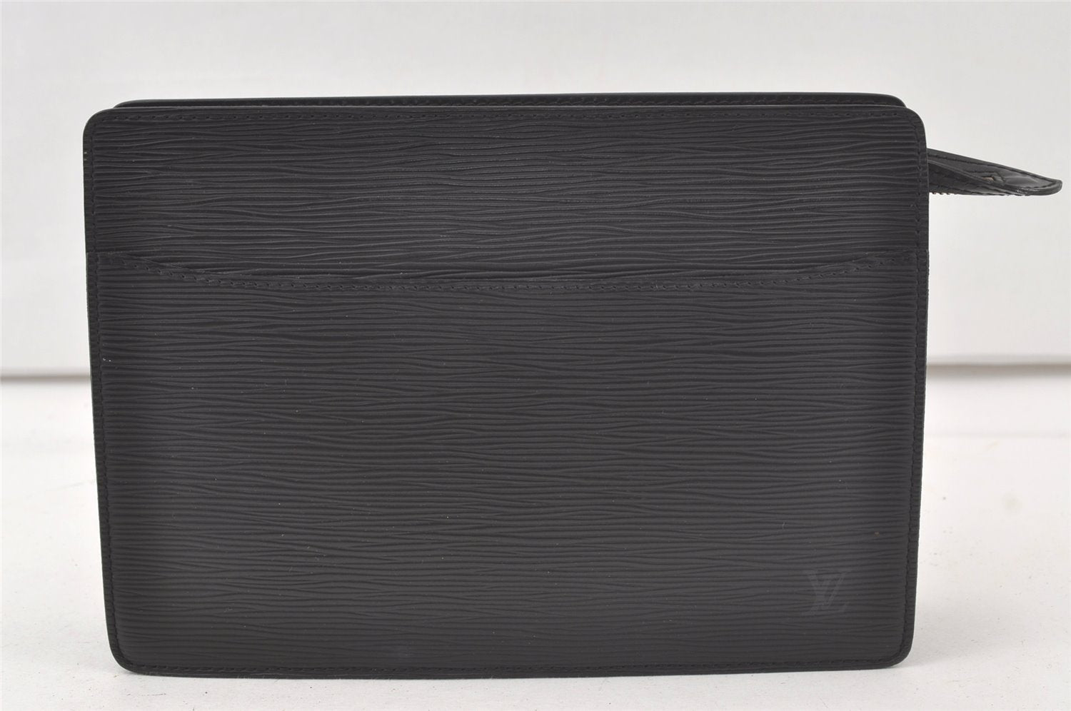 Authentic Louis Vuitton Epi Pochette Homme Clutch Hand Bag Black M52522 LV 6777K