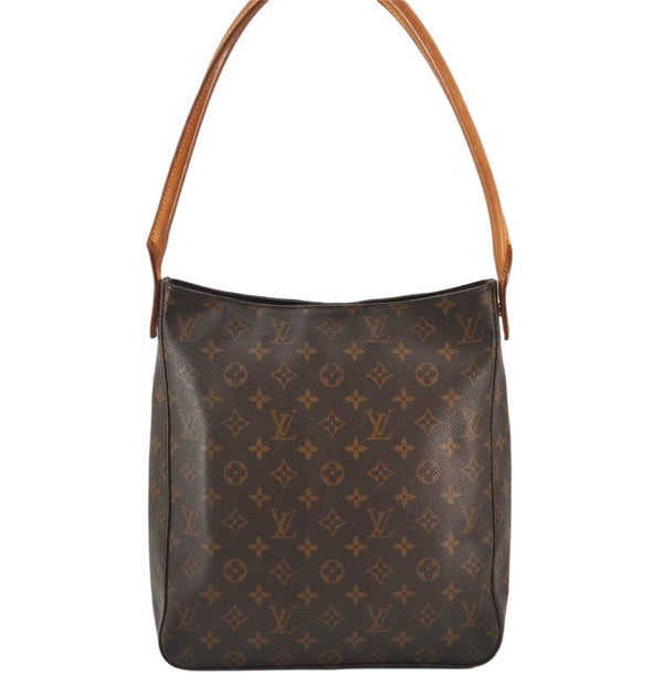 Authentic Louis Vuitton Monogram Looping GM Shoulder Bag M51145 LV 6778K