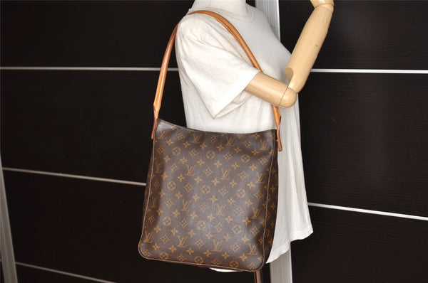 Authentic Louis Vuitton Monogram Looping GM Shoulder Bag M51145 LV 6778K