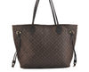 Authentic Louis Vuitton Monogram Idylle Neverfull MM Tote Bag M40513 Brown 6779K