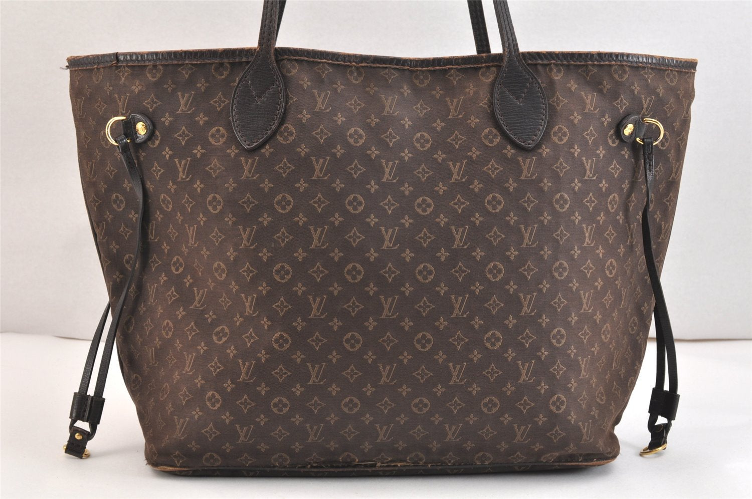 Authentic Louis Vuitton Monogram Idylle Neverfull MM Tote Bag M40513 Brown 6779K