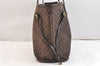 Authentic Louis Vuitton Monogram Idylle Neverfull MM Tote Bag M40513 Brown 6779K