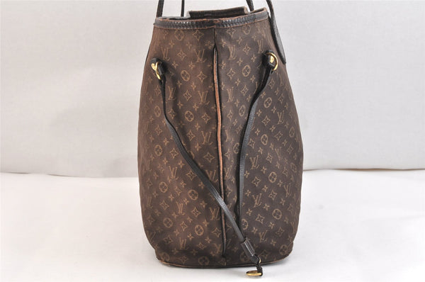 Authentic Louis Vuitton Monogram Idylle Neverfull MM Tote Bag M40513 Brown 6779K