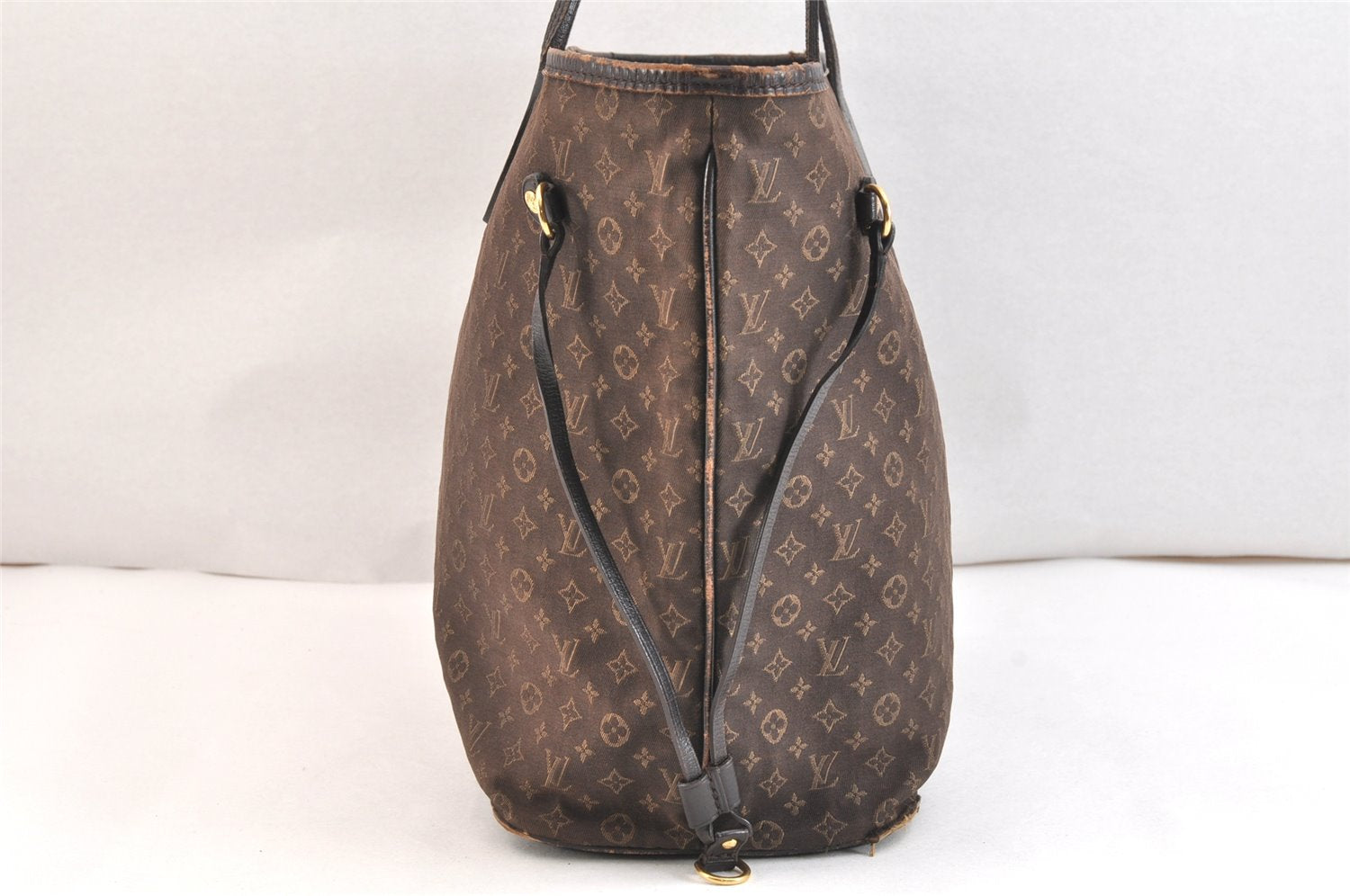 Authentic Louis Vuitton Monogram Idylle Neverfull MM Tote Bag M40513 Brown 6779K