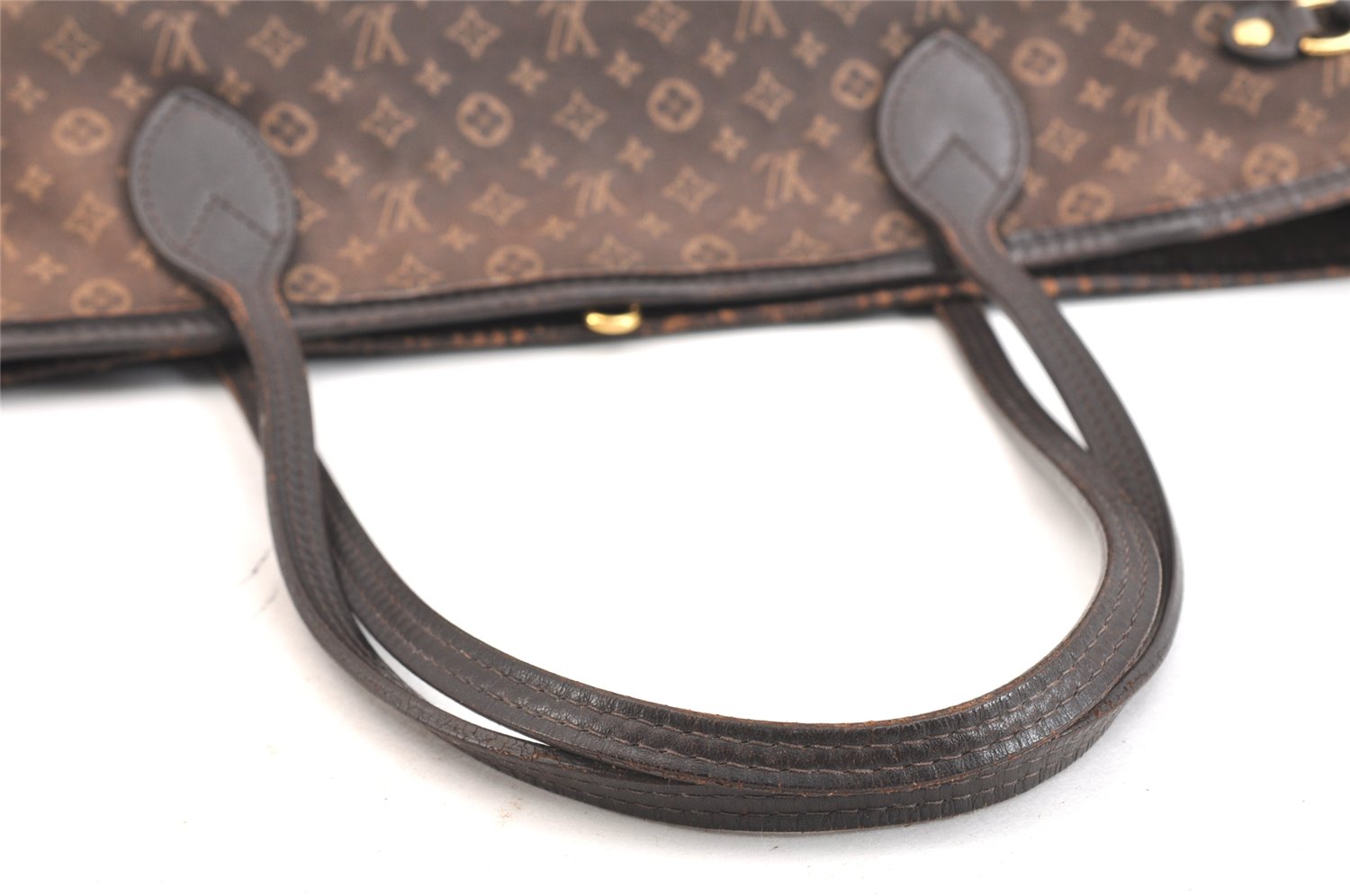 Authentic Louis Vuitton Monogram Idylle Neverfull MM Tote Bag M40513 Brown 6779K