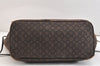 Authentic Louis Vuitton Monogram Idylle Neverfull MM Tote Bag M40513 Brown 6779K